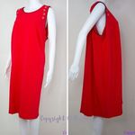 Julia Jordan NEW  red sleeveless‎ shift dress with mental cut-out, plus size 22W Photo 5