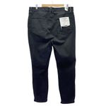 Good American NWT  Good Legs Step Hem Distressed Jeans Black141 Size 10 | Fits 16 Photo 3