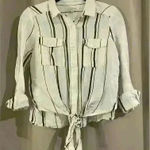 Harper Women’s White  Button Up Top Photo 0