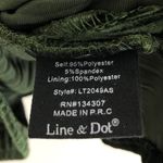 Line and Dot New Pleated Velvet Mabelle Camisole V-Neck Tank Top Dark Green Photo 14