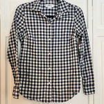 Vineyard Vines womens navy gingham button front pocket shirt size xs Photo 0