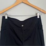 Tangerine  Black Cropped Athletic Leggings Size Medium Photo 4
