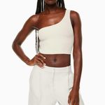 Aritzia Sculpt Knit One-Shoulder Cropped Tank Photo 1