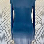 Young Fabulous and Broke Keaton Ombre Long Sleeve Dress Blue Jersey Tie Dye Size S Photo 0