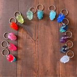 Handmade Resin Clear Yellow Skull 3” Keychain Gothic Backpack Bag Charm NEW Photo 3