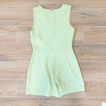 Amanda Uprichard Lime Green V-Neck Isler Romper Small Photo 3