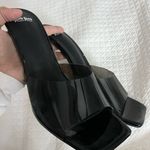 Steve Madden Stylish Clear Black Heeled Mules Photo 1