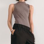 Everlane The Easy Pant Straight Leg Chino Elastic Waist Pull-On Black S Photo 6