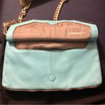 Botkier Linea Tiffany Blue Gold Hardware Crossbody Bag Chunky Chain Turquoise Photo 3