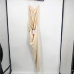 Lovers + Friends Maegan Cowl Neckline Satin Side Ruched maxi Dress NEW MEDIUM Photo 6