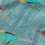 NEW Paloma Clothing Bird Print Lightweight Scarf Blue Photo 5