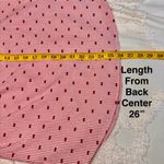 Gap Women’s Sz S Pink White Striped Textured Clip Dot Fitted Boyfriend Shirt Photo 13