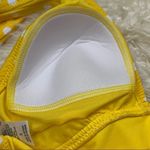 Shade & Shore  Yellow Polka Dot High High Cut One Piece Swimsuit S Photo 5