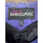 Vintage Giorgio Mobiani Purple Leather Studded Jacket, Size 14 Size L Photo 3