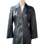 Jacqueline Ferrar Vintage Jaqueline Ferrar Black Genuine Lambskin Leather Jacket Medium Photo 0