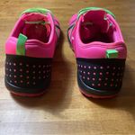Nike  Free Cross Compete Pink and Green Athletic Shoes. 8 Photo 2