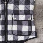 Aspen Quilted Puffer Checkered Vest Black Size L Photo 3