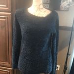 Divided  Blue Fuzzy Blouse Women's Size XS Long Sleeve Photo 1