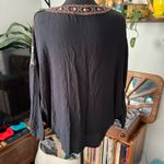 Idyllwind Fueled by Miranda Lambert Black Embroidered Dolman Sleeve Peasant Top Photo 5