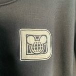 Disney  Japan 2022 Halloween Mickey Donald Goofy Pumpkin Black Sweatshirt Sz S Photo 3