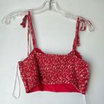 Princess Polly Carly Red Floral Shorts + Cropped Tank Coord Matching Set 6 Photo 9