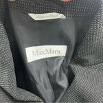 Max Mara  Women’s Blazer Jacket Size 8/ IT 42 Black Gray Virgin Wool Made in Italy Photo 6