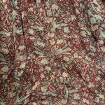 Ella Moss Red Floral Silk Rope Tie Blouse M Photo 1