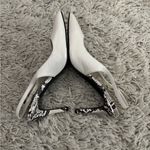 Guess Ivory Slingback Snake Skin Heels Size 7.5 Photo 7