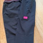 Betsey Johnson  Black Joggers with  Pink,White,Red Accents Photo 6