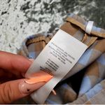 Aritzia Sunday Best Plaid Blue/Tan Mini Skirt Photo 4