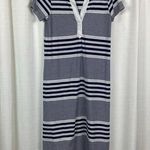 Vineyard Vines  Blue Stripe Short Sleeve Shift Maxi Dress Sz.S Photo 0