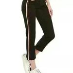 Velvet by Graham & Spencer Darria Cropped Pants Size 27 Inseam 25” Side Stripes Black Photo 1