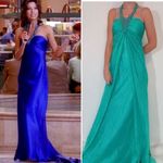 Cache Vintage Y2K Mermaid Fairy Fantasy ‎ Turquoise Beaded Halter Prom Gown 4 Photo 10