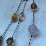 Lia Sophia - 3 tier bronze/clear/cream/chocolate colored beads- Necklace Photo 3