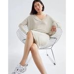 Aritzia ✨Artizia The Group Babaton Grey Traverse Longsleeve V-Neck Sz 2 Sweatshirt✨ Photo 1