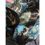 Allison Taylor 300-008‎  Blouse Women's Size Small Brown Teal Button Up Top Shirt Photo 8