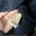 L.L. Bean Heritage Cotton Cableknit Fisherman Sweater Blue Size M Photo 5