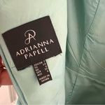 Adrianna Papell  Mint Green Floral Print Jacquard Ball Gown | Size 2 Photo 8
