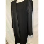 Leslie Fay VTG  Dress Suit 12 Black Career Business Formal 1 Pc Sophisticated EUC Photo 4