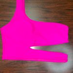 Zaful Neon Hot Pink One Shoulder Bikini Top Size Small Photo 0