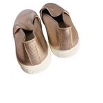 Vince Blair Perforated Leather Slip-On Sneakers Size 6 Gold Photo 7