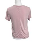 Athleta  Relaxed Tee Women’s Size Small Smoked Mauve Rose Asymmetric Hem T-Shirt Photo 3