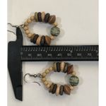 Handmade Womens Boho Dangly Earrings‎  Pretty Stones Geometric Festival Circle Photo 10