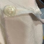 Madewell Silk Long Sleeve V-Neck Blouse Womens Small Ivory Luxury Classy Career Photo 13