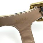 Tahari  confetti pompom stacked heels, t-strap sandals, size 7.5 Photo 8