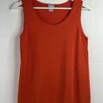 Chico's  Size 0 US S 4 The Everyday Sweater Tank Top Scoop Neck Sleeveless Orange Photo 2