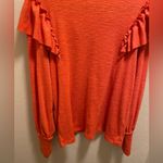 Anthropologie Pilcro Cozy Popover Ruffle Pullover Sweater Size L Photo 8