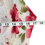 Vintage California Dynasty Lingerie Large Floral Babydoll Slip Dress Panty Set White Photo 7