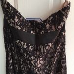 Venus  Sexy Lacy Strapless Dress Stretchy Black/Tan/Beige Size Small Photo 9
