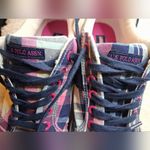 U.S. Polo Assn. Women's Lexie Navy/Blue/Pink Plaid Sneaker 10 SZ Photo 1